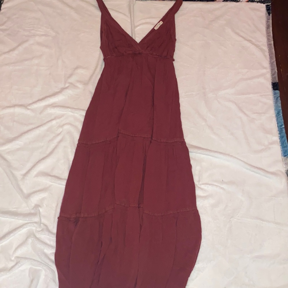 Light burgundy sun dress